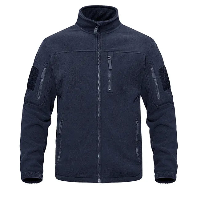 Eveloria Herren Fleecejacke Lässig Braun
