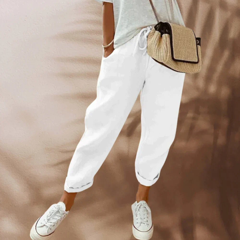 Eveloria Damen Hose Lässig Stretch