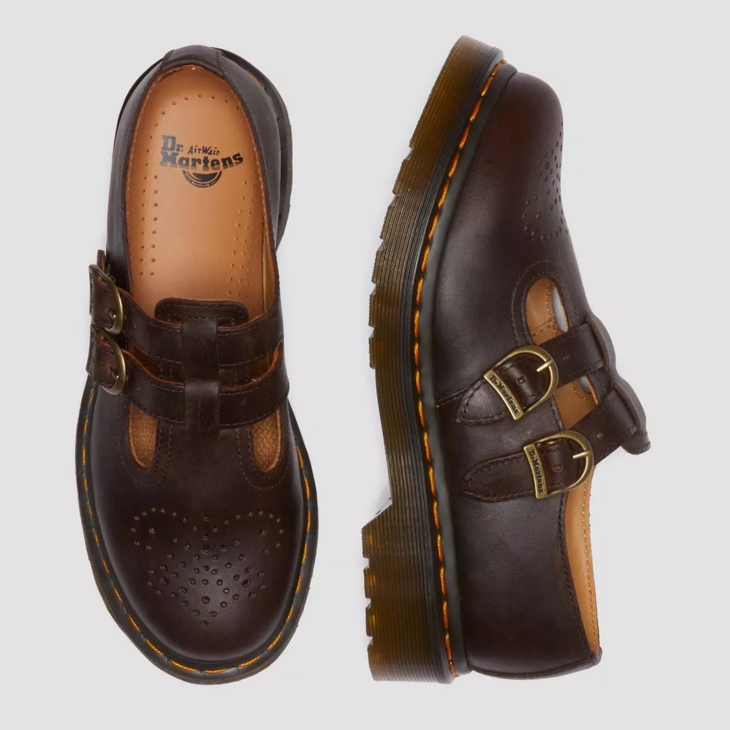 Damen Mary Janes Mit Doppelter Schnalle Frühling