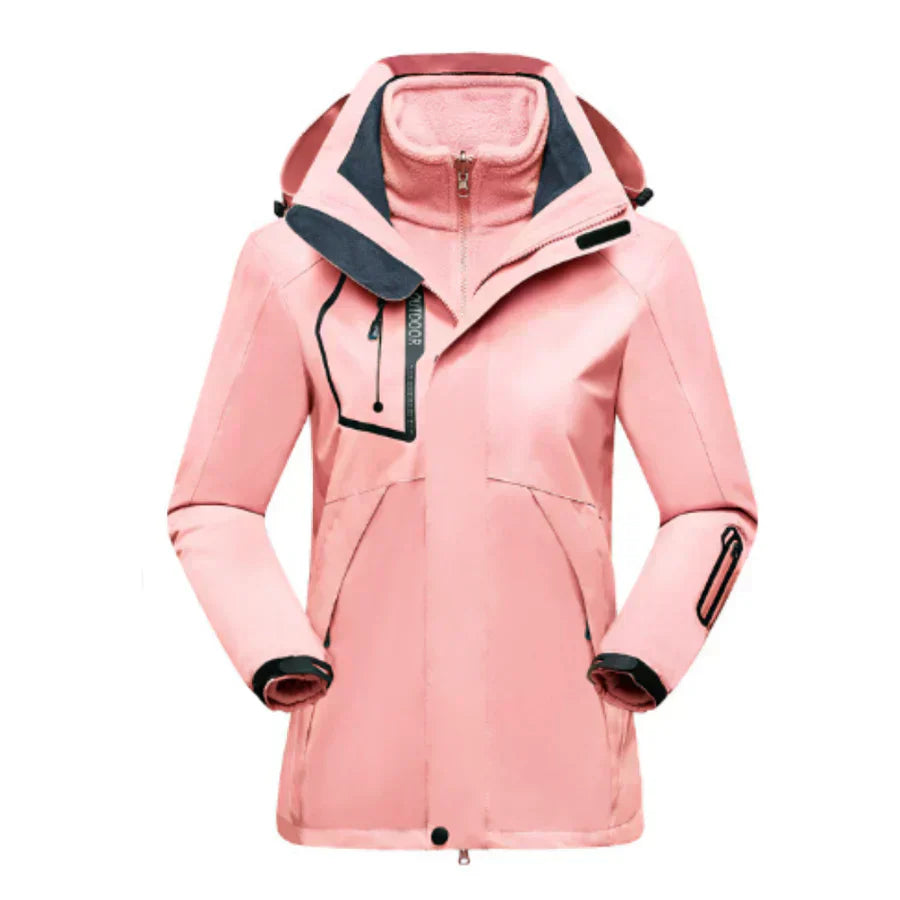 Damen Winterjacke Mit Kapuze Warm Isoliert