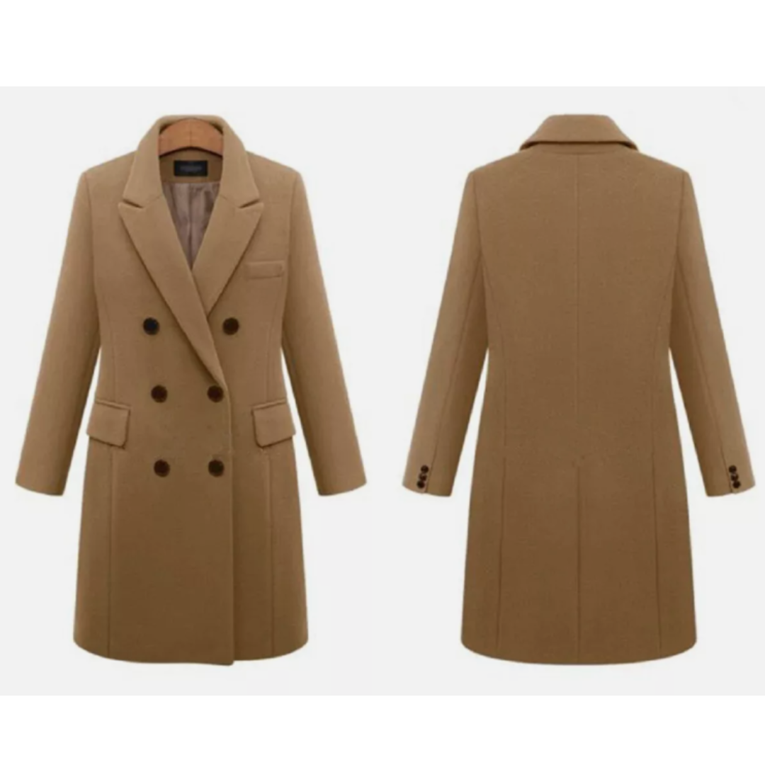 Eveloria Damen Mantel Lang Klassisch Winter
