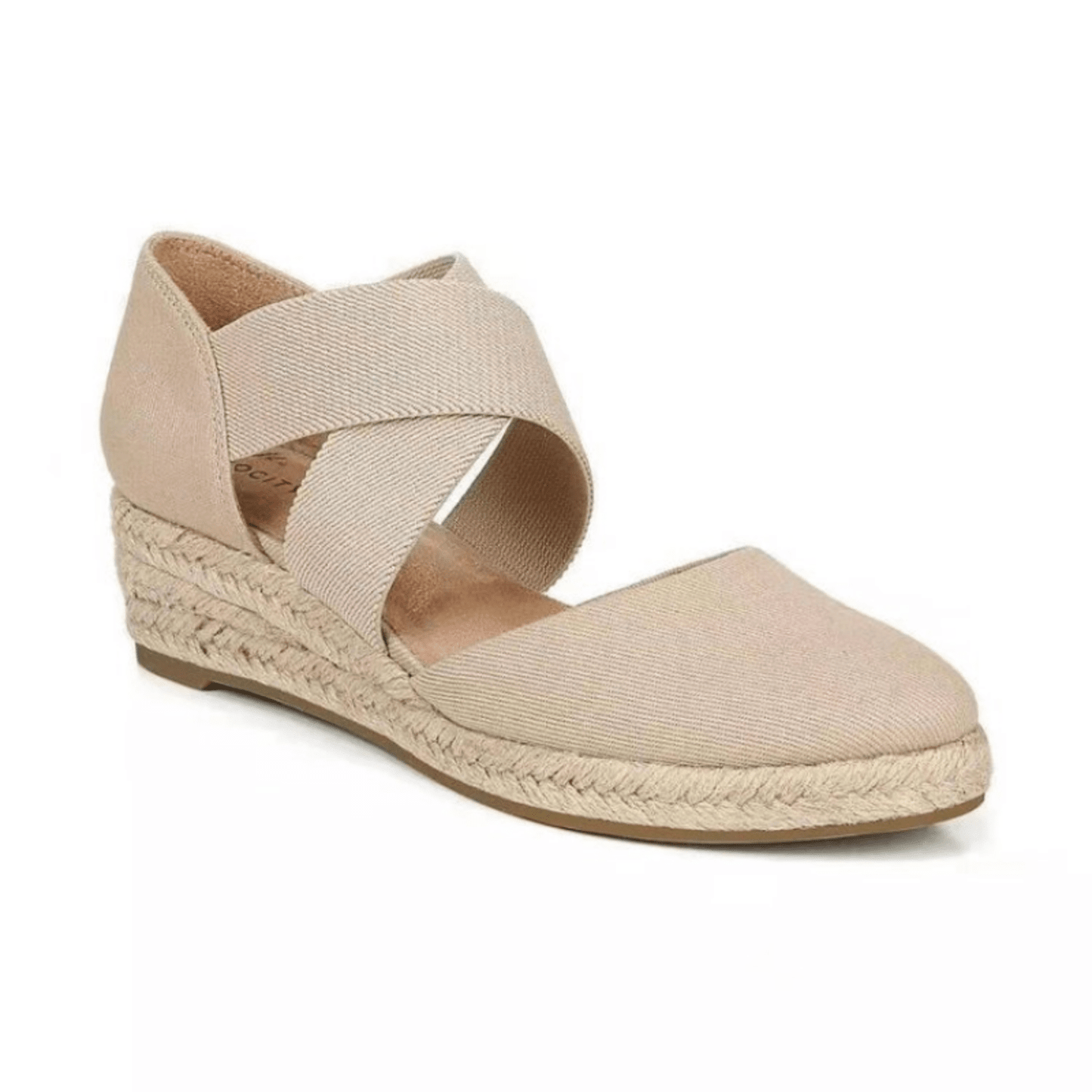 Eveloria Damen Espadrille Geflochtenes Seil Keilsohle Beige