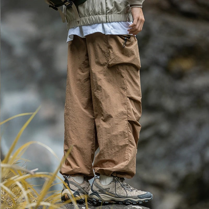 Wasserdichte Hose - Lose Passform - Baggy - Cargohose - Herrenhosen-Braun-M-Chaps Herrenmode