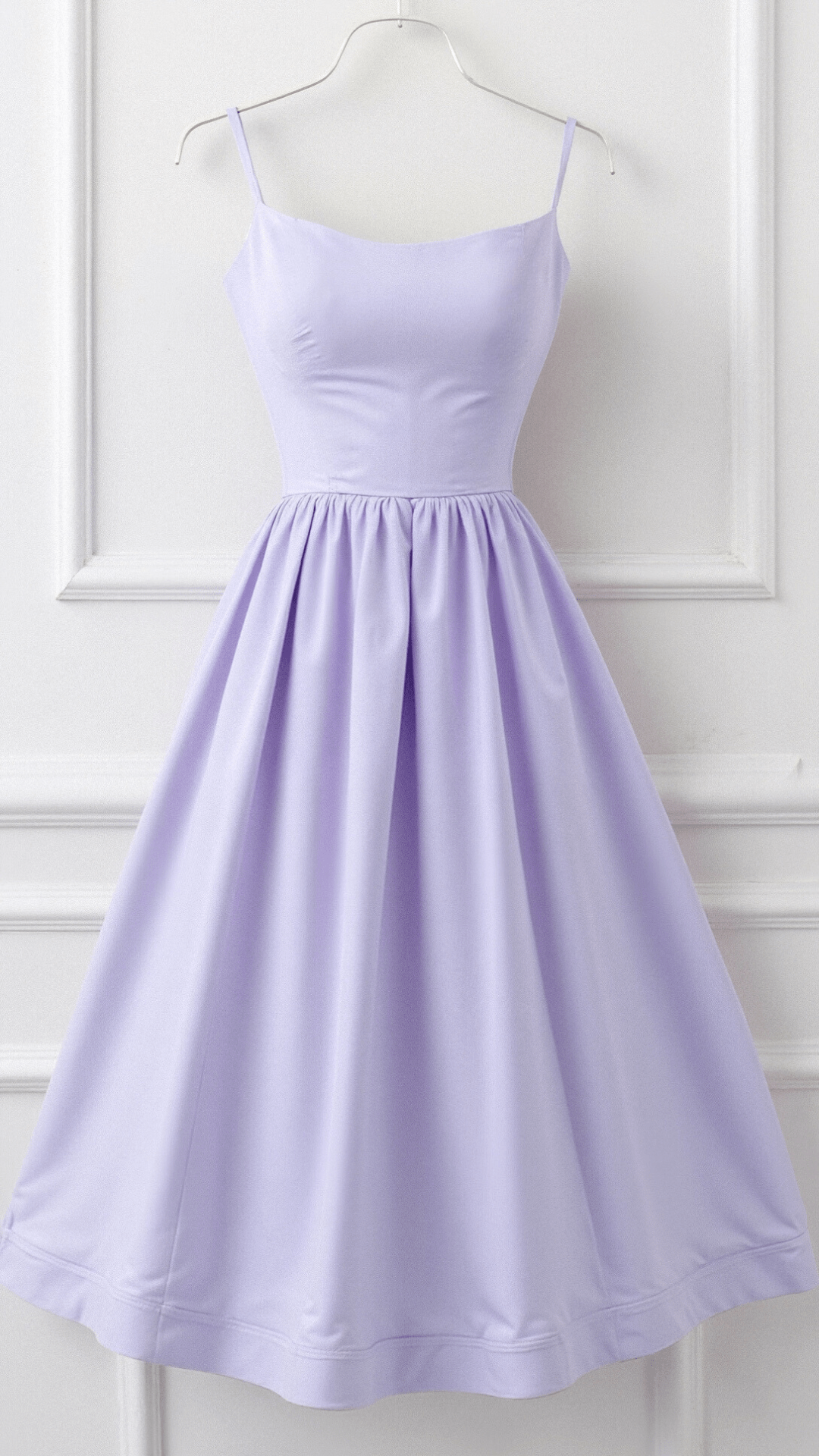 Damen A-Linie Midikleid Ascot-Stil