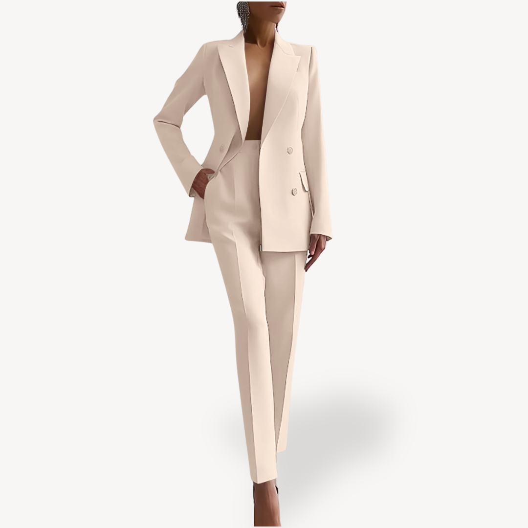 Damen Maßgeschneiderter Blazer-Hose-Anzug Zweiteiler