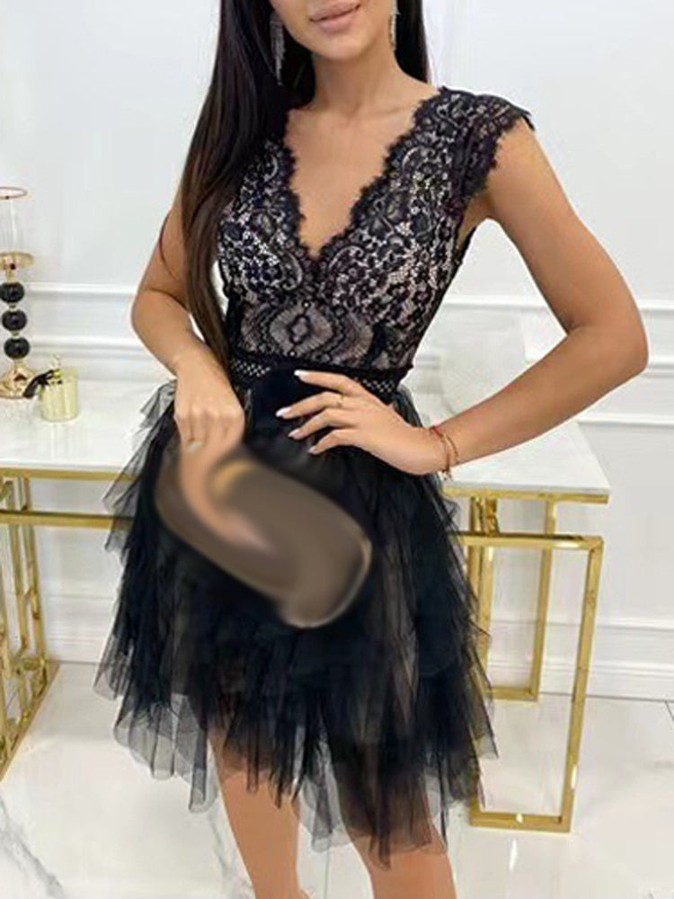 Eveloria Damen Cocktailkleid Elegant für Besondere Anlässe