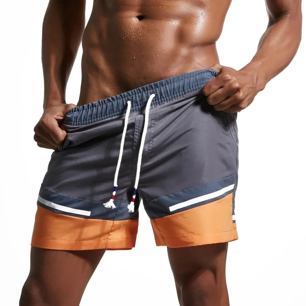 Eveloria Herren Badeshorts Schnelltrocknend Farbblock Design