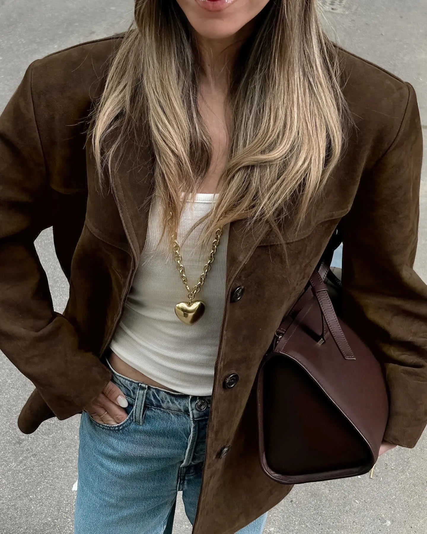 Eveloria Damen Gebürstete Jacke