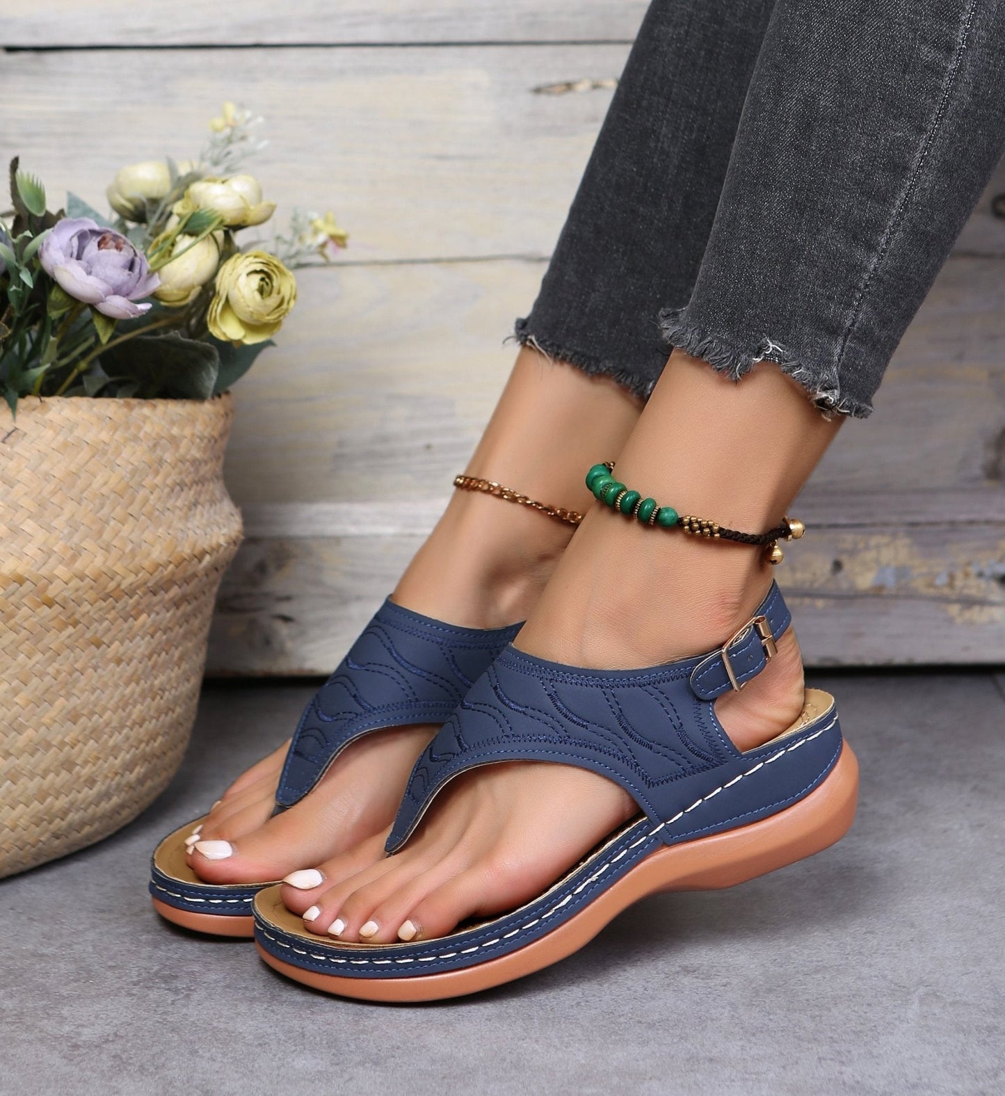Damen Orthopädische Sandalen Ergonomisch Komfort