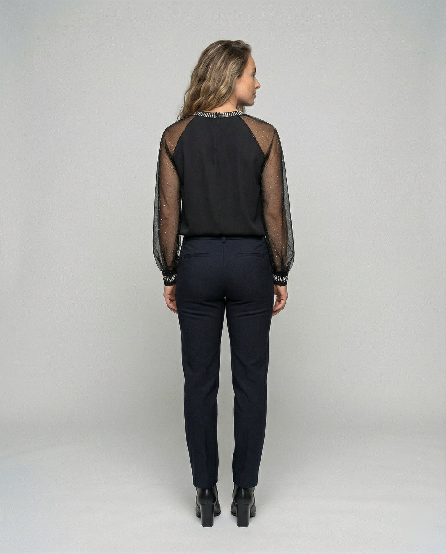Damen Langarmbluse Festlich