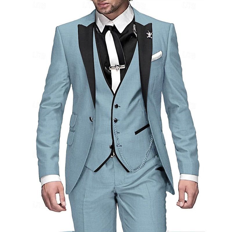 Herren Hochzeitsanzug Elegant Komplett