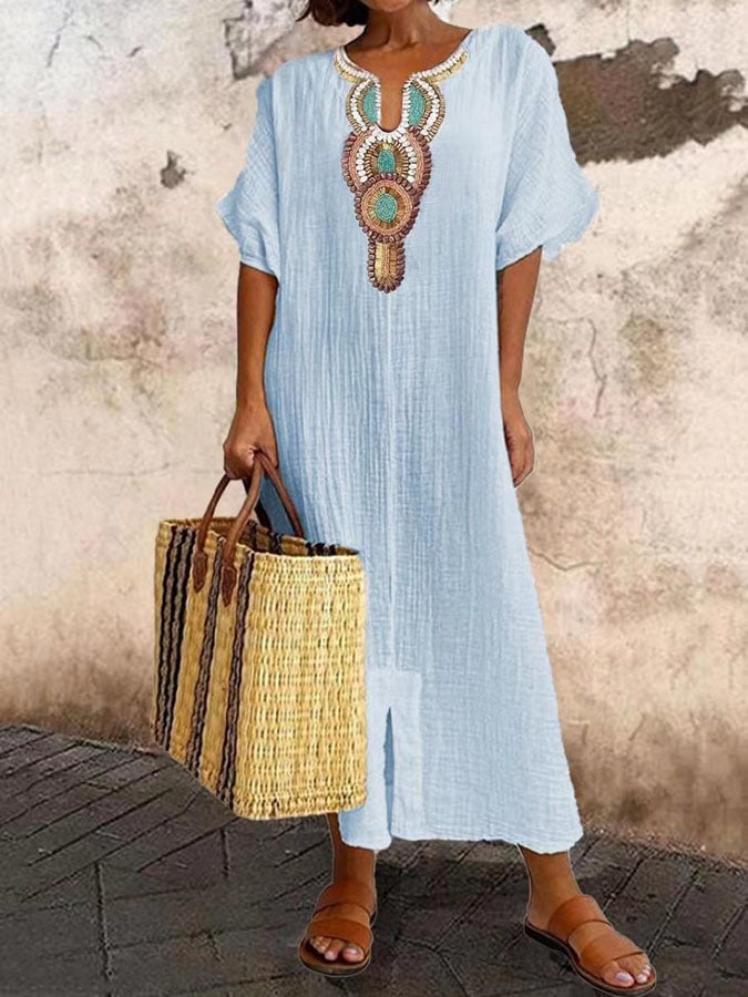 Eveloria Damen Kaftan-Kleid