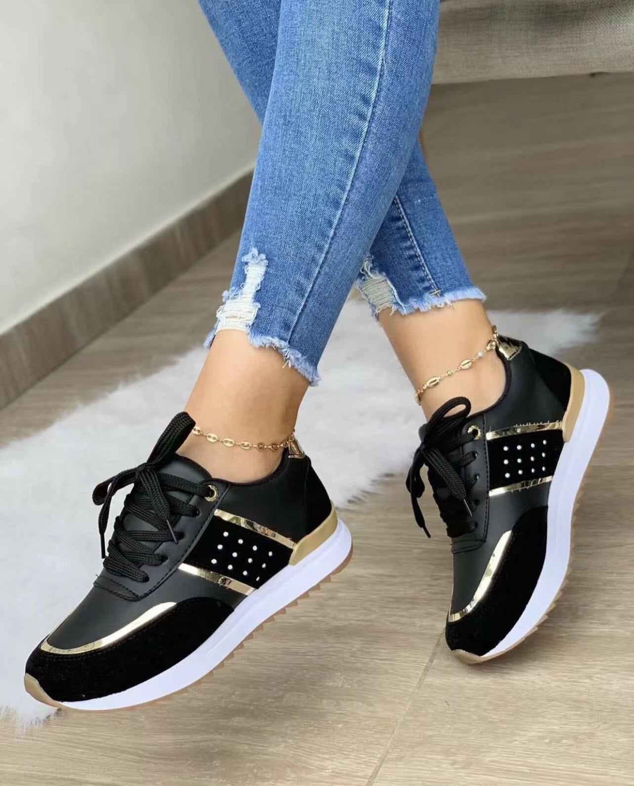 Eveloria Damen City Sneaker Bequem