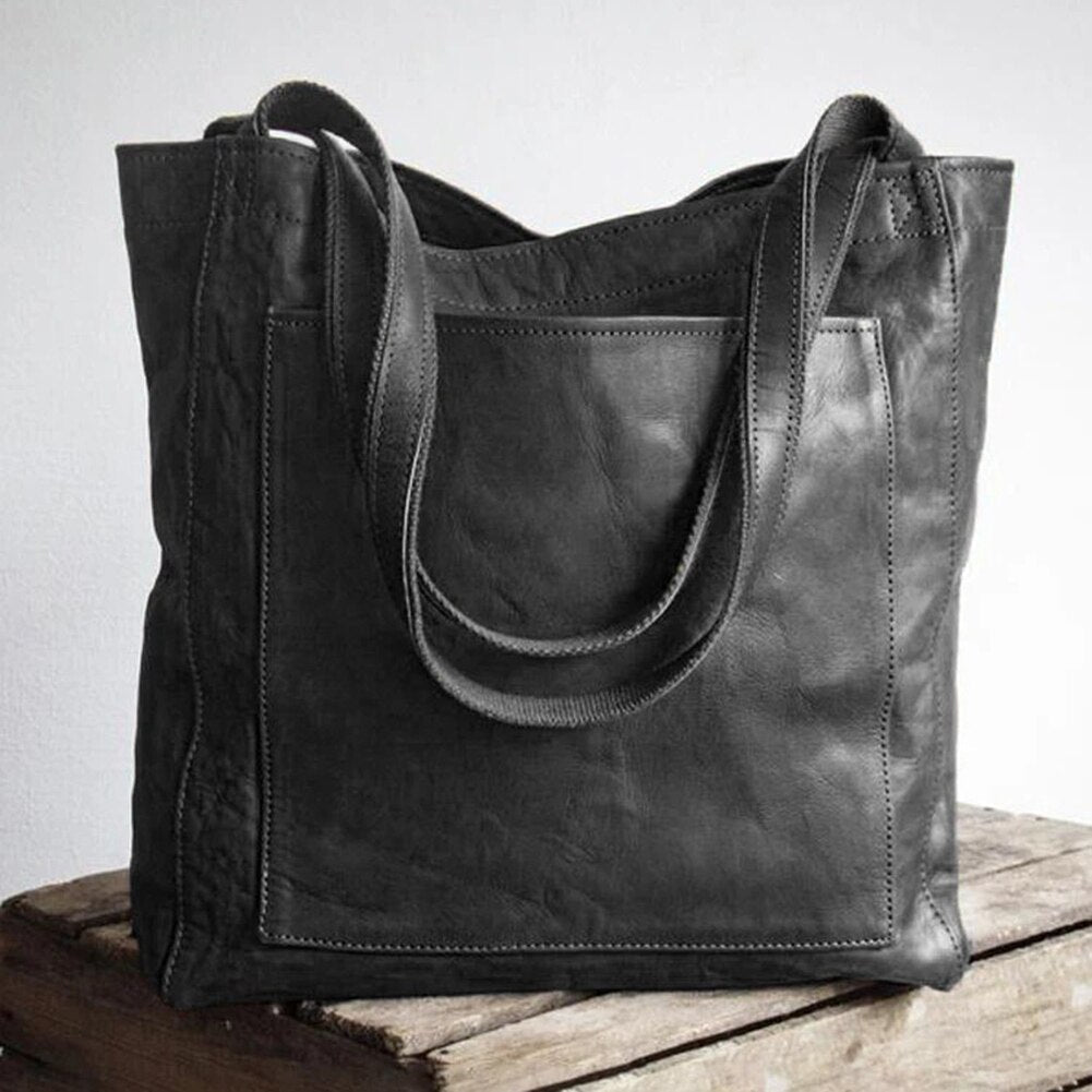 Damen Großhandtasche Tote Bag Leder