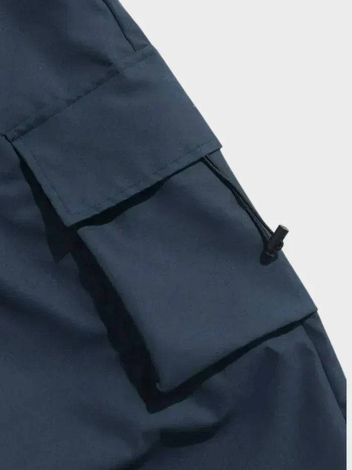Herren Cargo Hose Weite Bein Baumwolle Oliv
