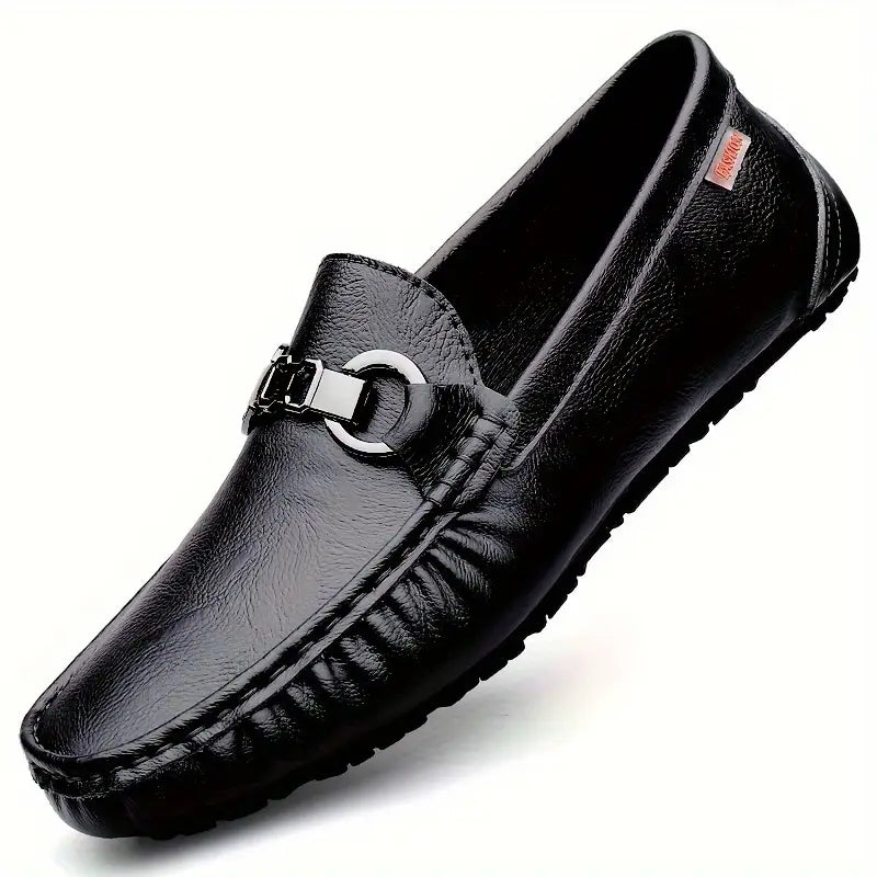 Herren Klassische Bit Loafer Leder Braun