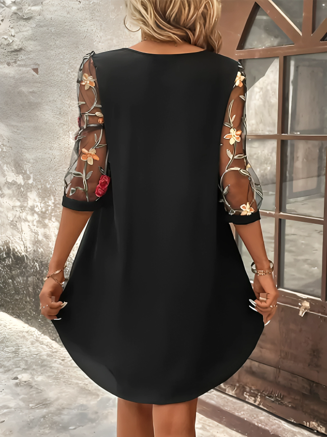 Eveloria Damen Midi-Kleid Stilvoll