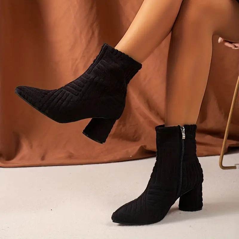 Eveloria Damen Elegante Pumps Dicker Absatz