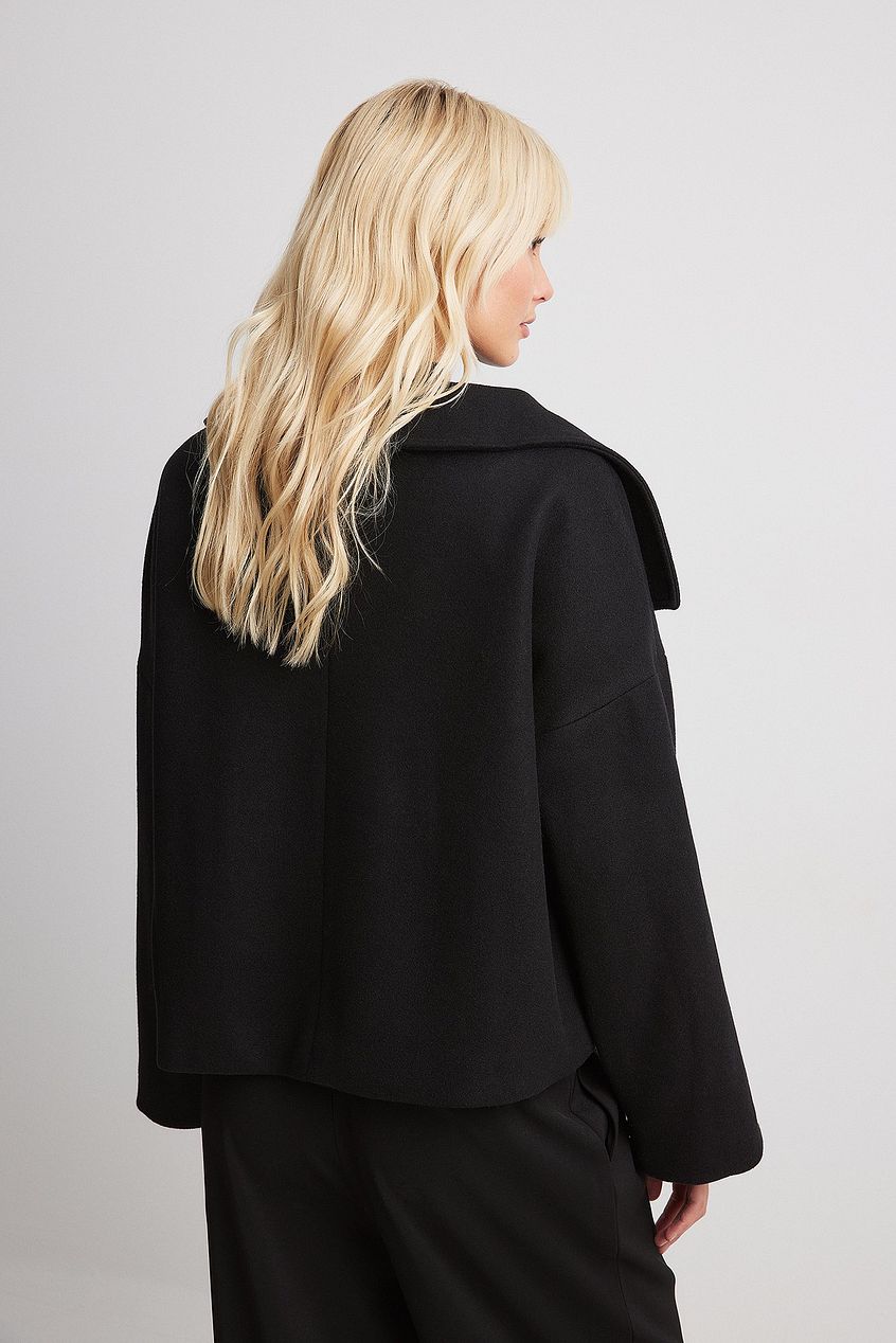 Damen Kurzmantel Doppelreihig Eleganter Trenchcoat
