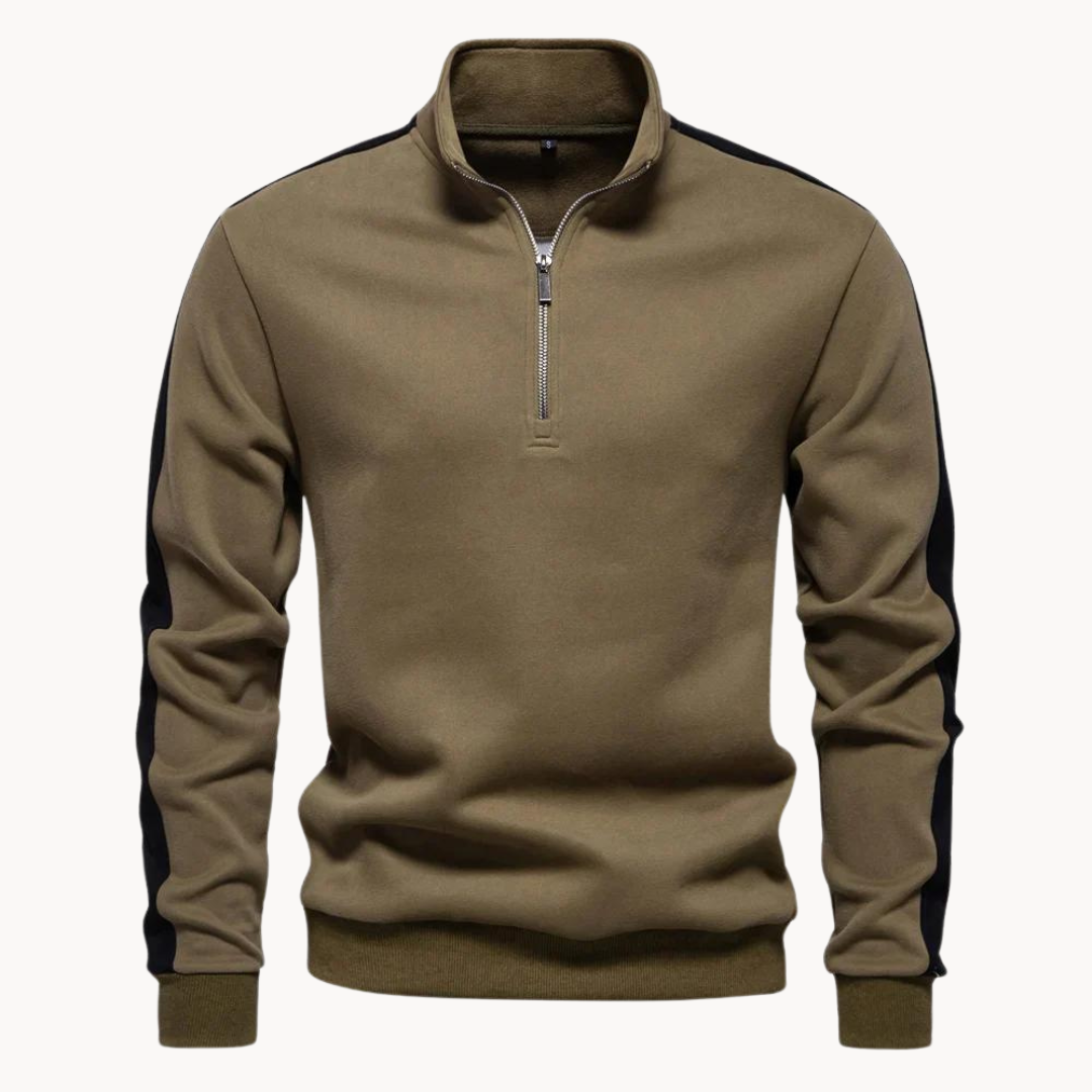 Eveloria Damen Pullover Viertelreißverschluss