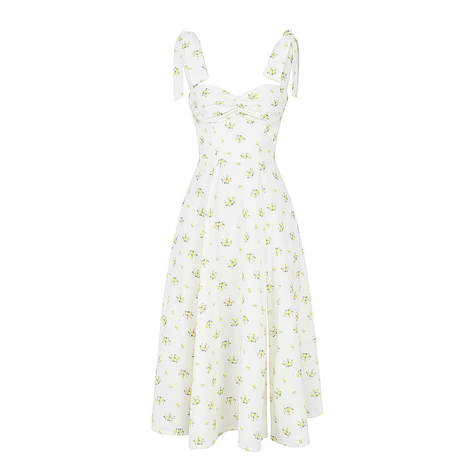 Eveloria Damenkleid mit Trägern Französisches Design