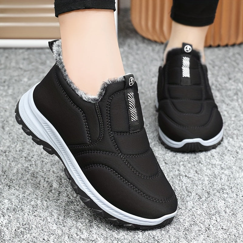 Damen Winterstiefel Knöchelhoch Warmes Innenfutter