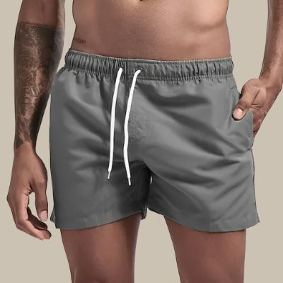 Herren Badeshorts Sommer Kordelzug Seitentaschen