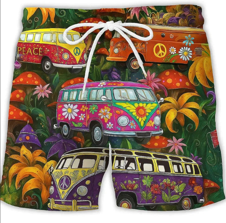 Herren Surf-Boardshorts Bedruckt Sommer