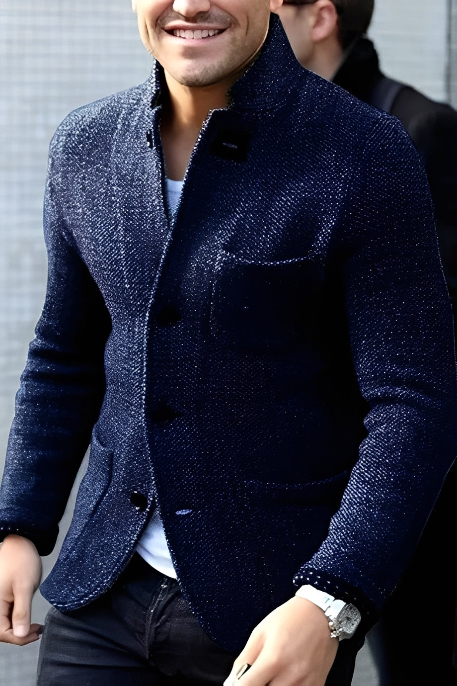 Herren Kurzmantel Slim Fit Modern