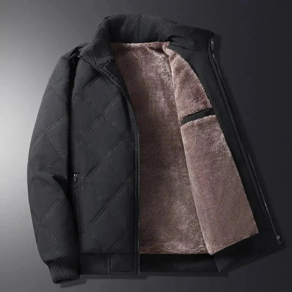 Eveloria Damen Steppjacke Fleece gefüttert Winddicht Hüftlang