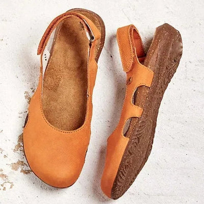 Damen Komfort-Sommersandalen Geschlossene Spitze Klettverschluss