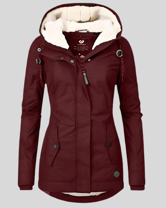 Dicker Damen Wintermantel Wollstoff