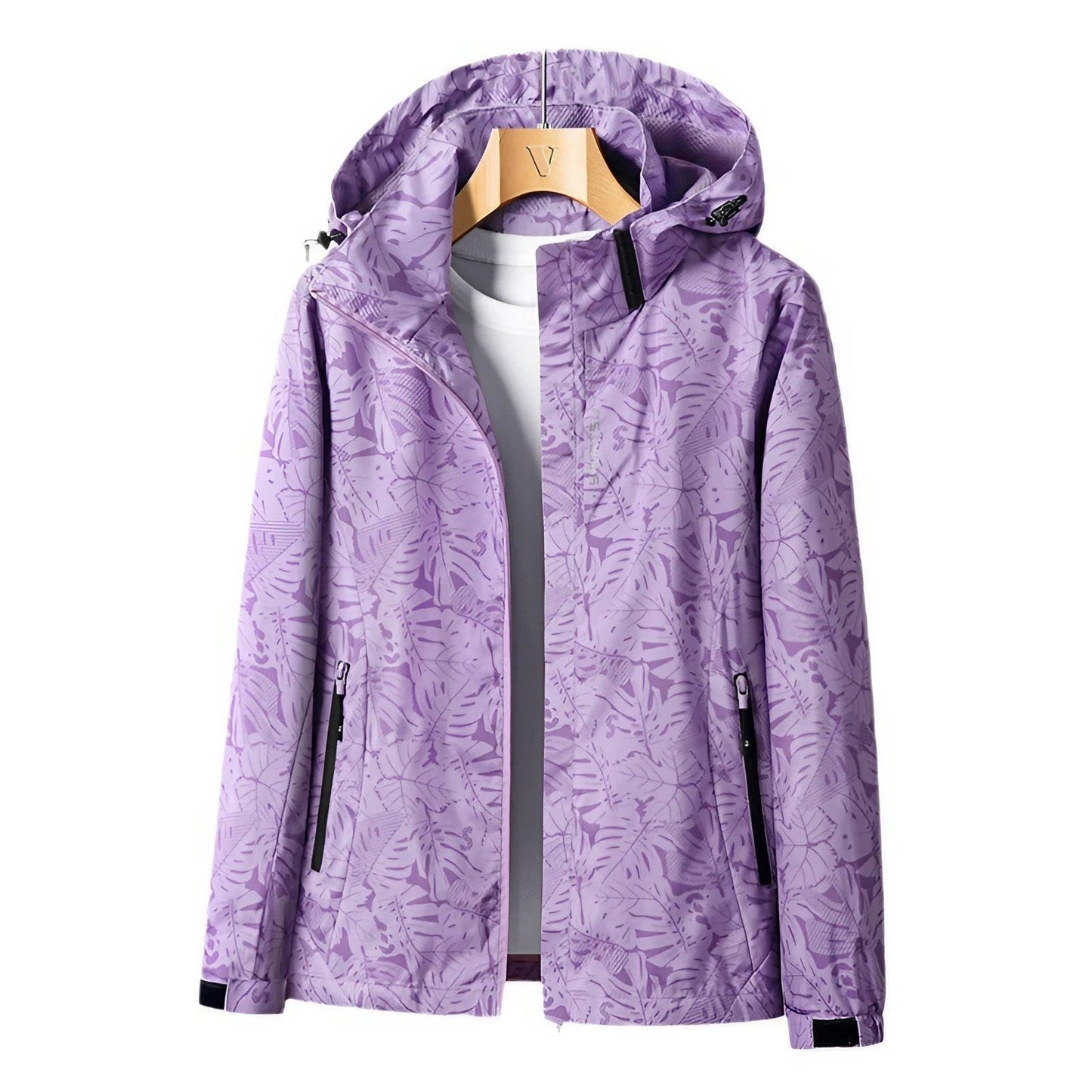 Eveloria Damen Regenjacke Wetterfest Mit Kapuze