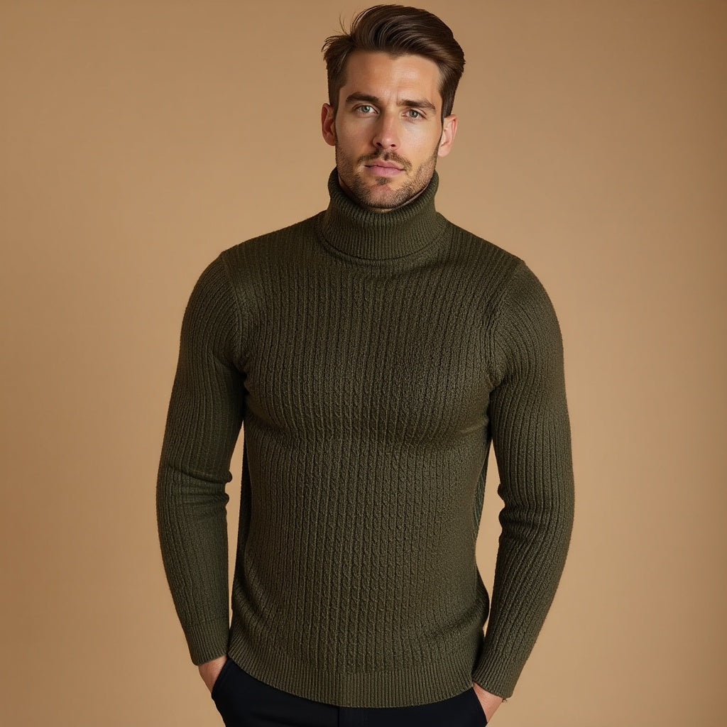 Conrad Herren Strickpullover Arktisch Wollig Grau