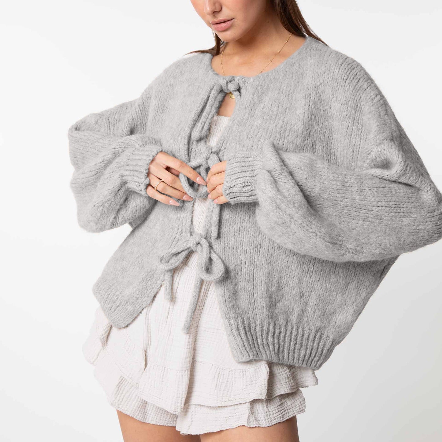 Eveloria Damen Übergroßer Cardigan