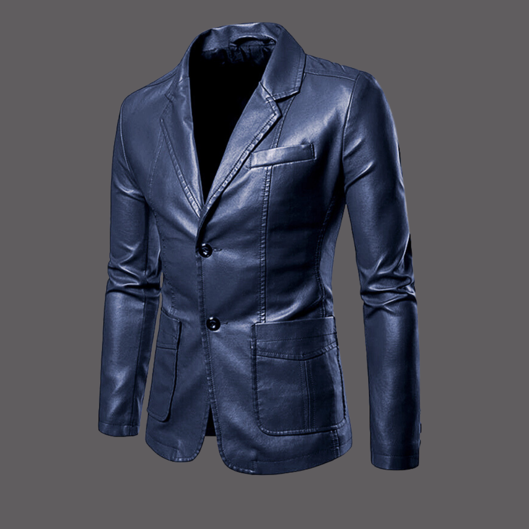 Eveloria Herren Lederjacke Modisch