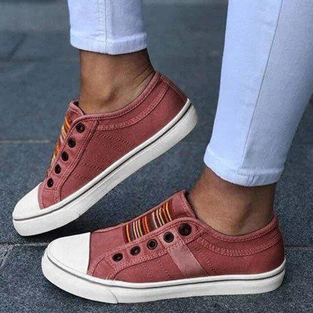 Eveloria Damen Sneaker Bequem Sportlich