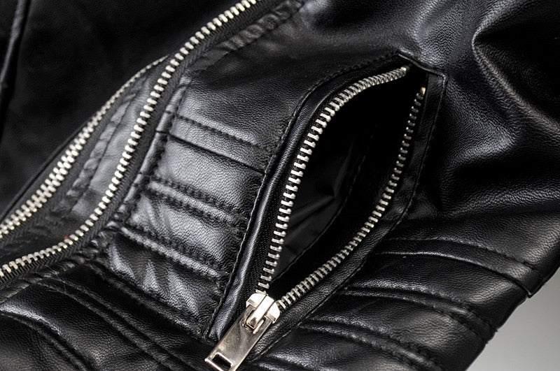 Eveloria Damen Lederbikerjacke
