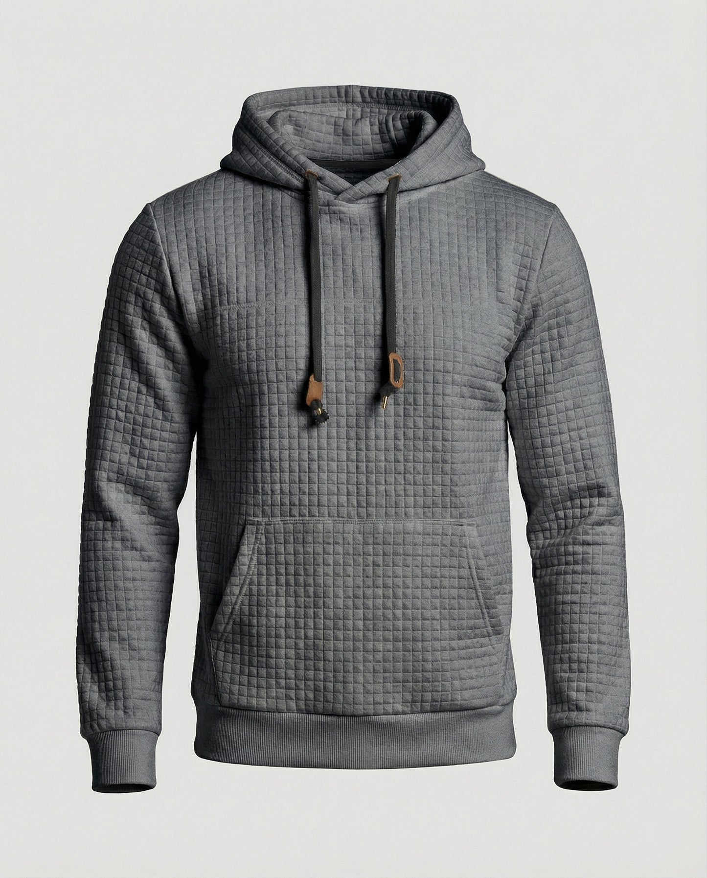 Herren Hoodie Lässig Baumwolle Grau