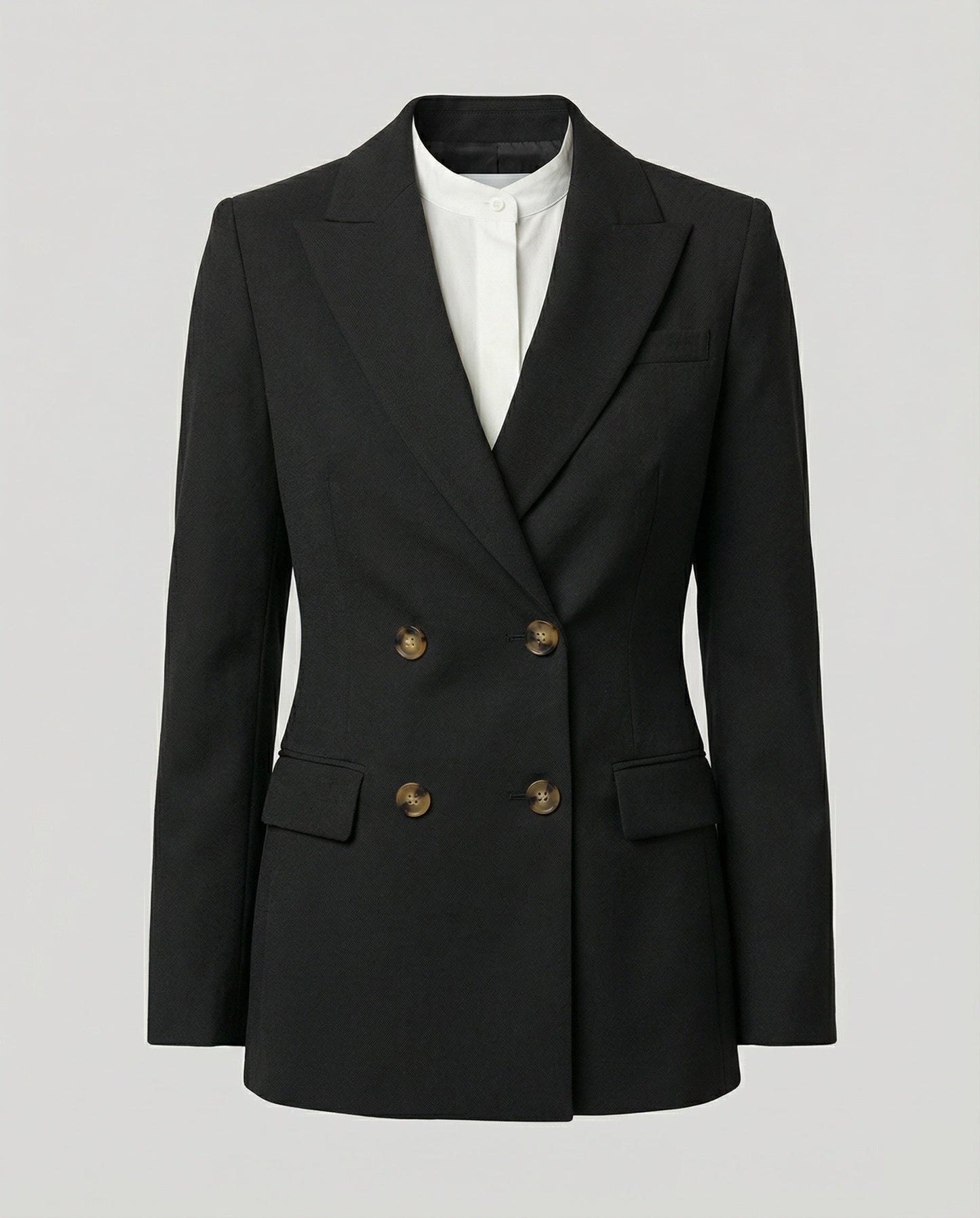 Damen Tailliertes Wollsakko Elegante Passform