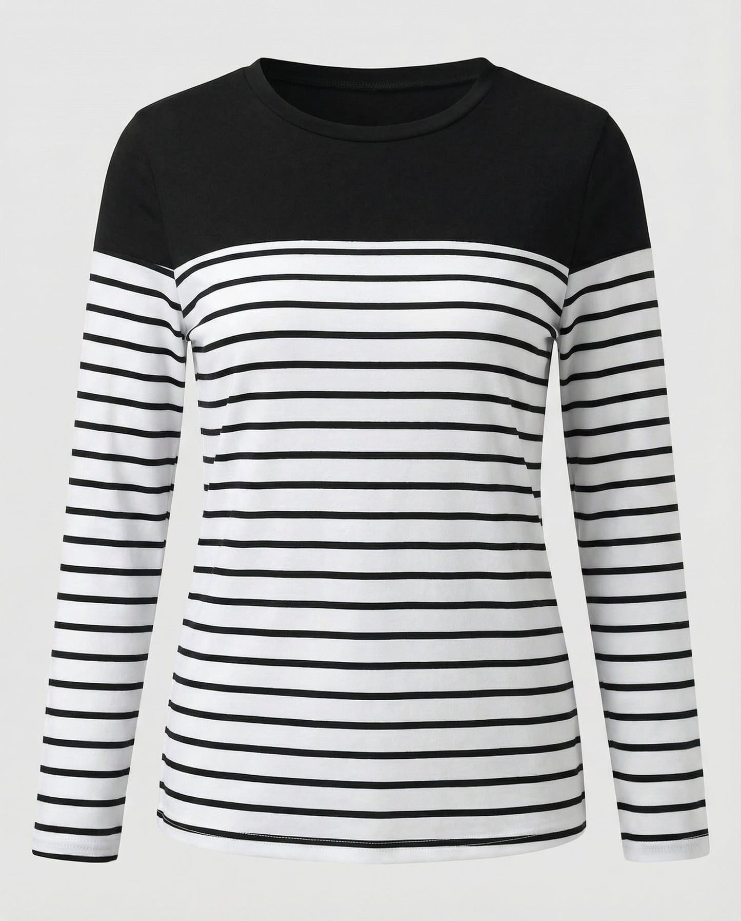 Eveloria Damen Gestreeptes Shirt Leicht Baumwolle