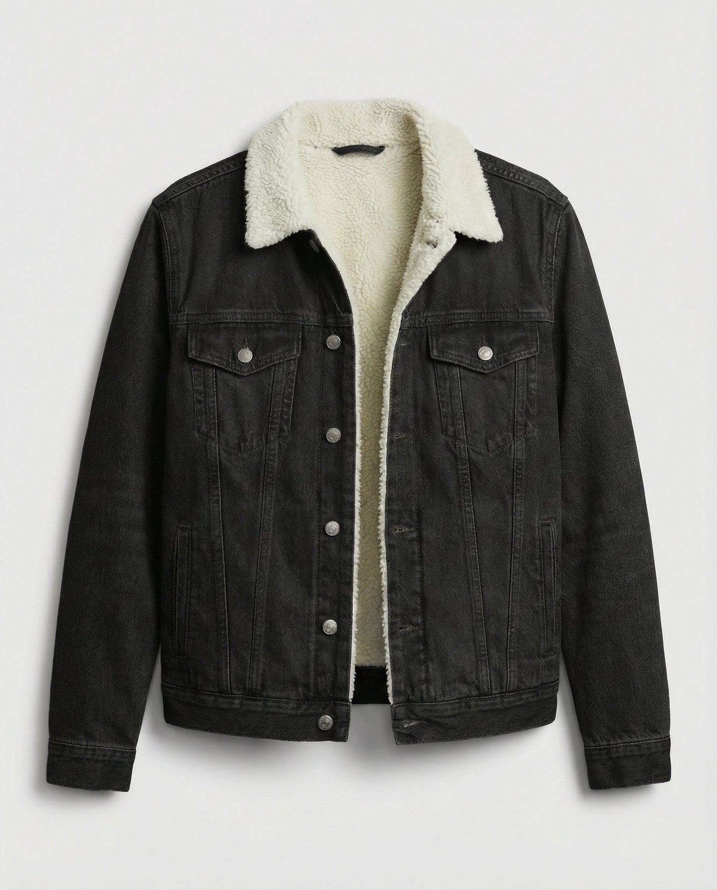 Warme Damen Denimjacke Winter Blau