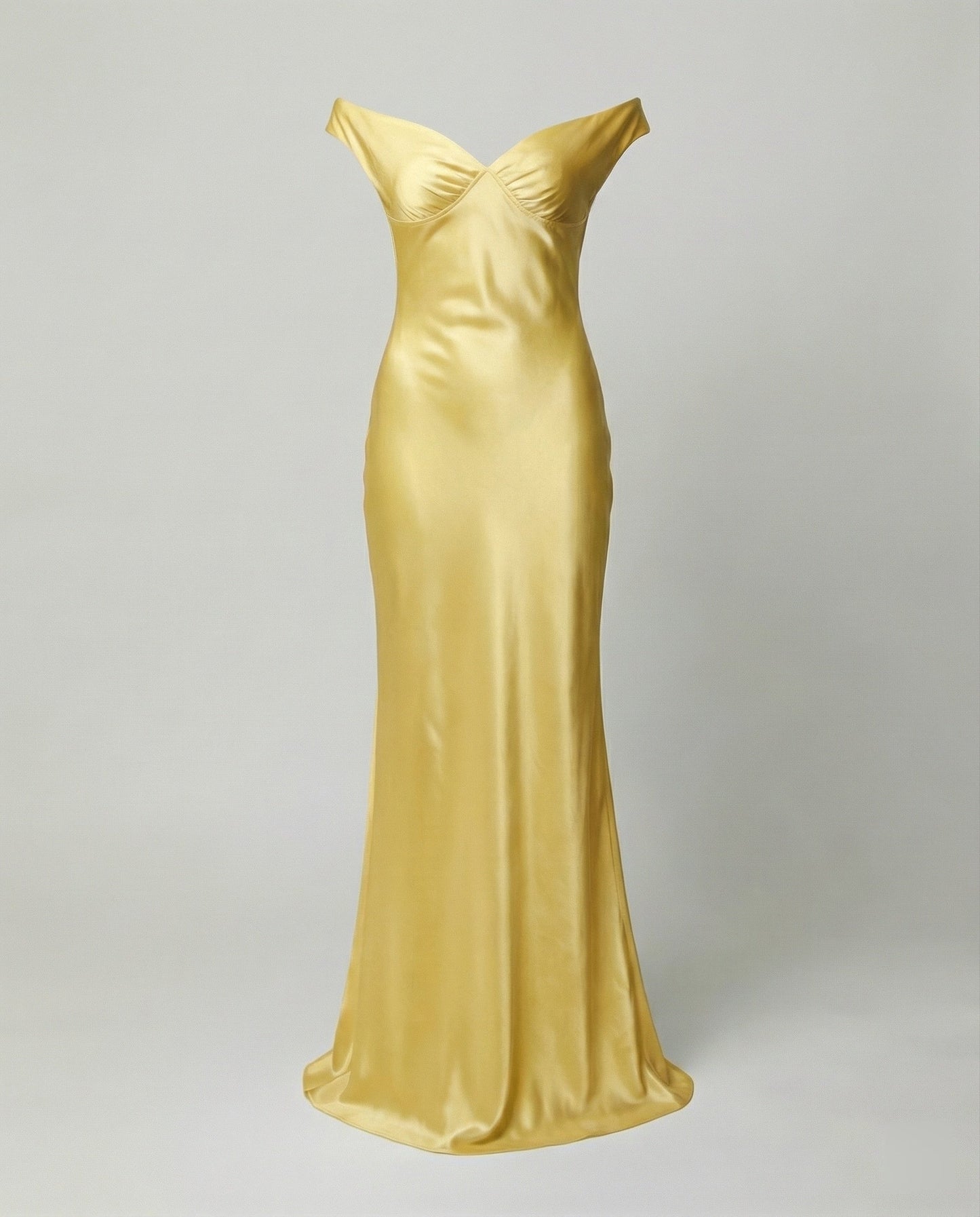 Damen Maxikleid Satin Elegant