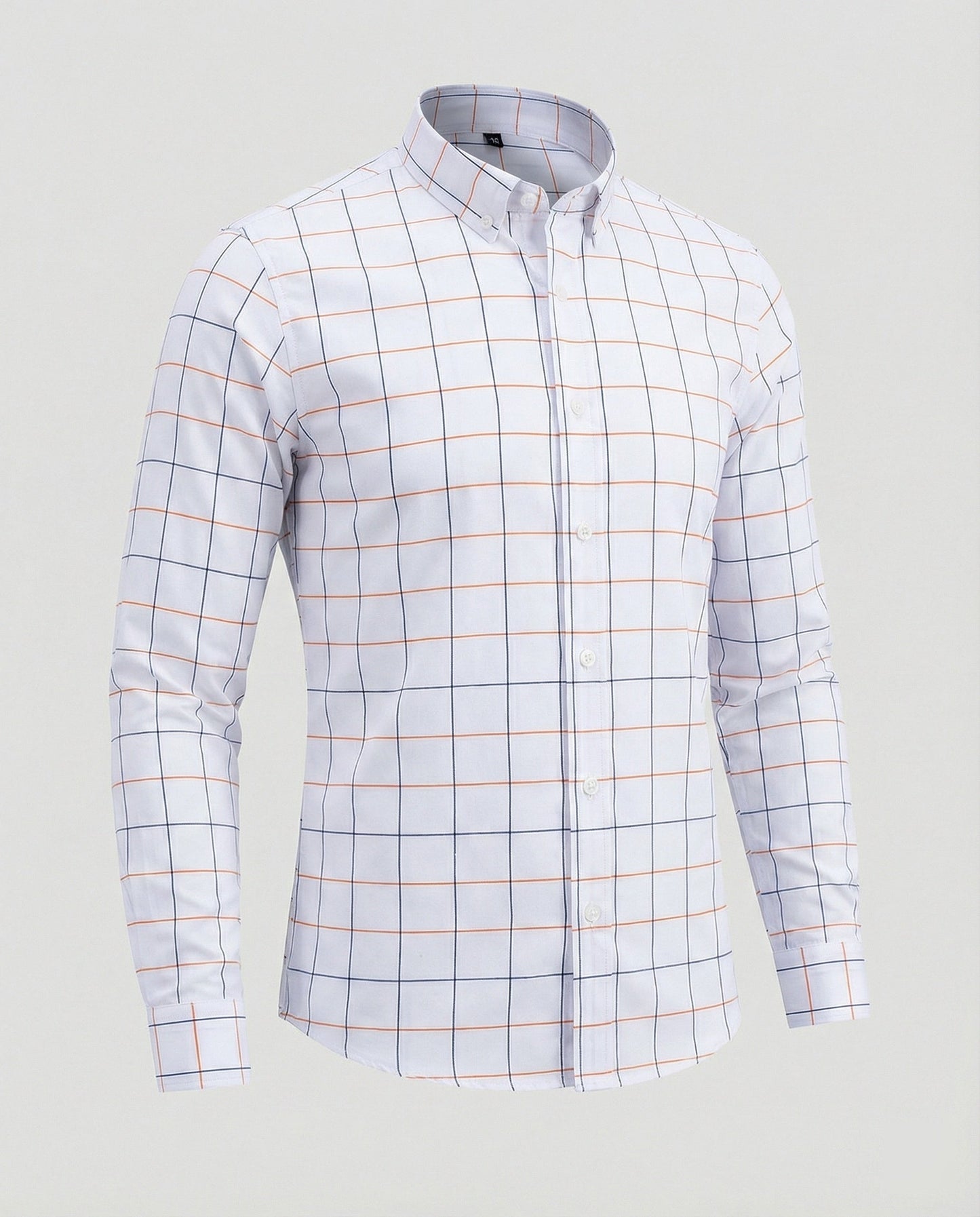 Herren Businesshemd Slim Fit Kentkragen Weiß