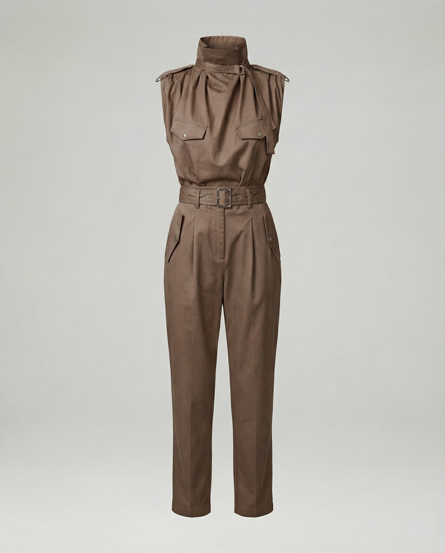 Damen Jumpsuit Ärmellos Modern Stylisch