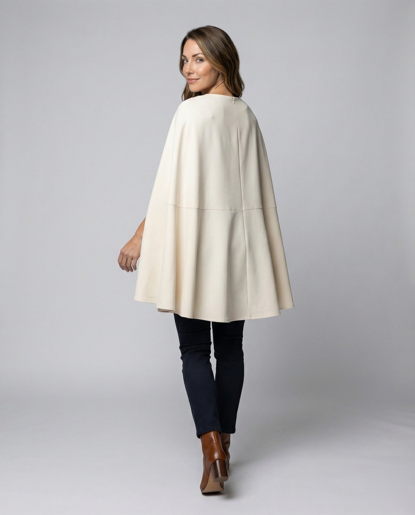 Damen Minikleid Cape-Style mit Taillengürtel