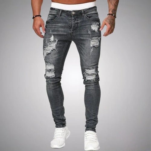 Herren Ripped Jeans Lang