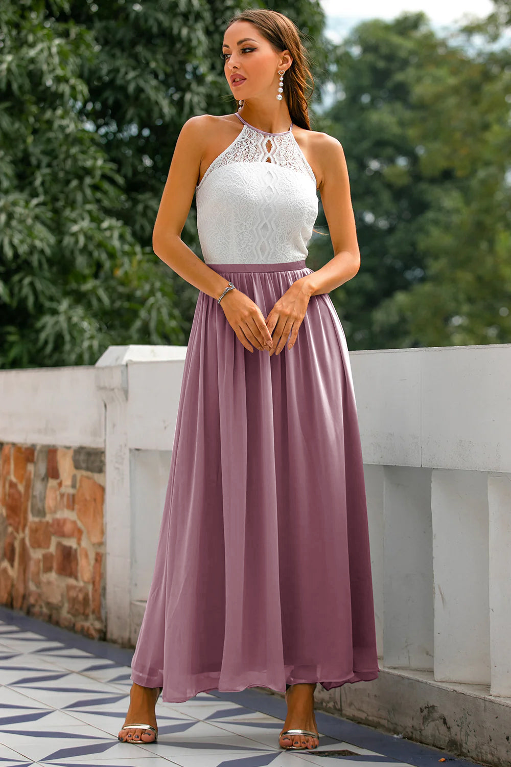 Damen Maxi Kleid Hochzeitsgast