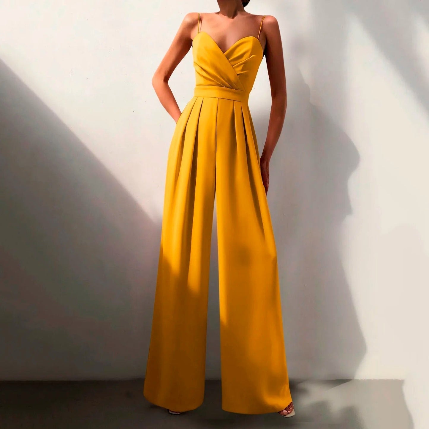 Eveloria Damen Sommerjumpsuit Elegant