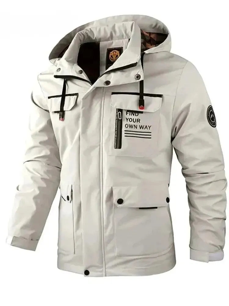 Eveloria Herren Windbreaker Wasserdicht Kapuzenjacke
